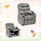Kids Recliner Chair with Cup Holders Suitable for Children's Room, Living Room and Bedroom